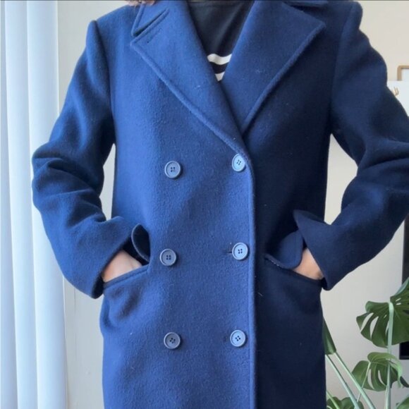 Pendleton 100% Virgin Wool Women’s Long Coat, Blue, Size 8 - Picture 8 of 15
